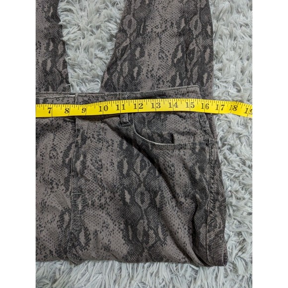 Kensie Jeans Effortless Ankle Womens Size 10/30 10 Mid Rise Snake Skin Print - Picture 6 of 13